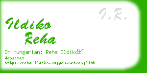 ildiko reha business card